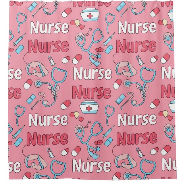 Pink Nurse Life Seamless Pattern (1) (Front)