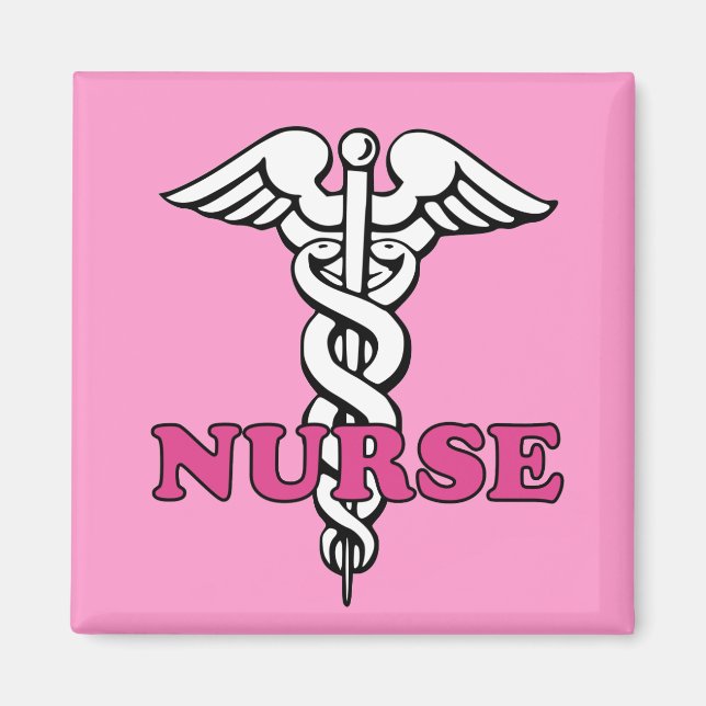 Pink Nurse Magnet (Devant)