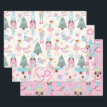 Pink Nutcracker and Ballerina Personalized Wrapping Paper Sheet<br><div class="desc">Add a touch of holiday magic to your gifts with our Pink Nutcracker and Ballerina Personalized Wrapping Paper Sheets. Featuring whimsical nutcracker and ballerina designs in soft pinks and festive details, these sheets are perfect for adding elegance and charm to any present. Customize each sheet with a name for a...</div>
