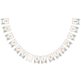Pink Nutcracker Ballet Birthday Bunting Flags