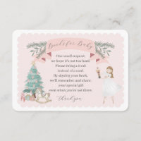 pink nutcracker books for baby invitation insert