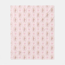 Pink Nutcracker Fleece Throw Blanket