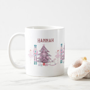 Pink Nutcracker Personalized Coffee Mug