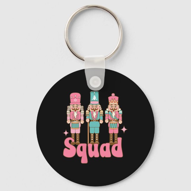 Pink Nutcracker Squad In My Nutcracker Era Christm Keychain (Front)
