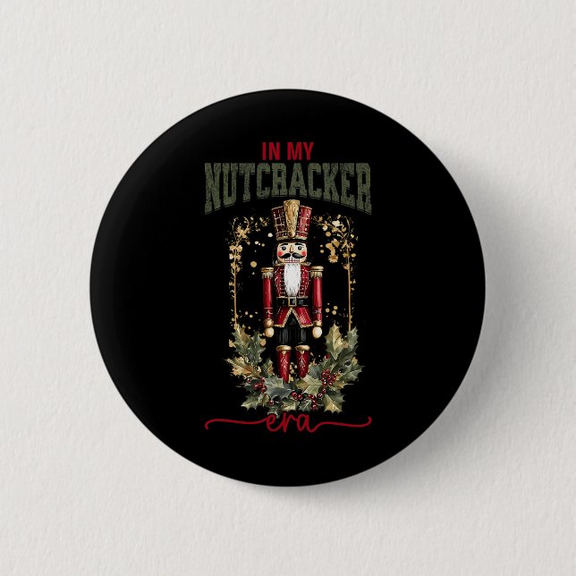Pink Nutcracker Squad In My Nutcracker Era Pink Ch 2 Inch Round Button (Front)