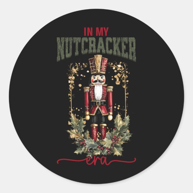 Pink Nutcracker Squad In My Nutcracker Era Pink Ch Classic Round Sticker (Front)