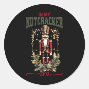 Pink Nutcracker Squad In My Nutcracker Era Pink Ch Classic Round Sticker