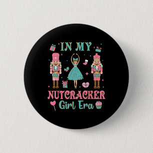Pink Nutcracker Squad In Nutcracker Girl Era Chris 2 Inch Round Button
