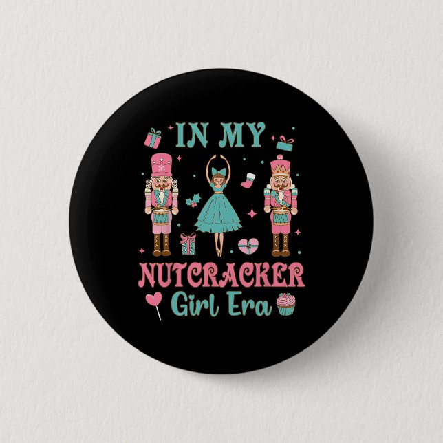 Pink Nutcracker Squad In Nutcracker Girl Era Chris 2 Inch Round Button (Front)