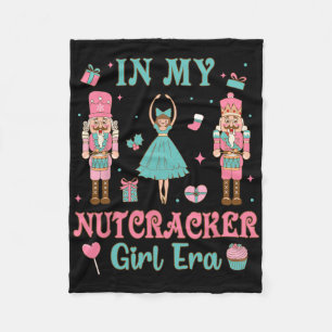 Pink Nutcracker Squad In Nutcracker Girl Era Chris Fleece Blanket