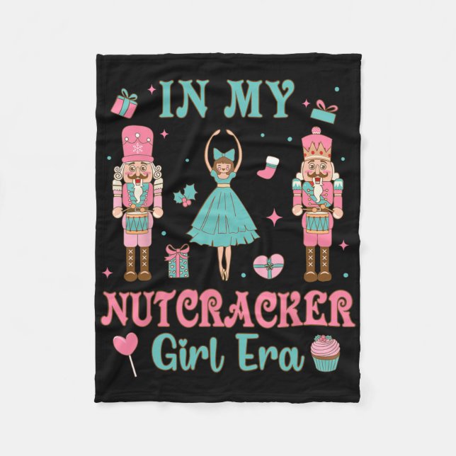 Pink Nutcracker Squad In Nutcracker Girl Era Chris Fleece Blanket (Front)
