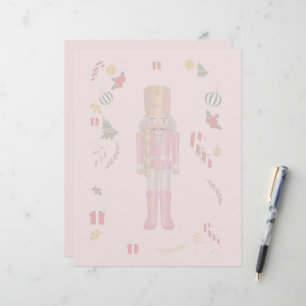 Pink Nutcracker Stationery Paper.