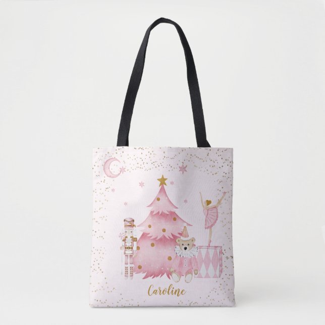 Pink Nutcracker Suite Scene Tote Bag (Front)