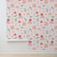 Pink Ocean Creatures Girl's Room