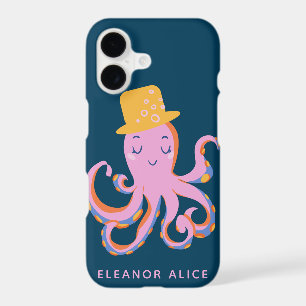 Pink Octopus Quirky Dancing Animal Personalized