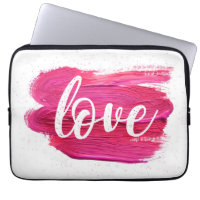 Pink Oil Paint Love quote abstract minimal