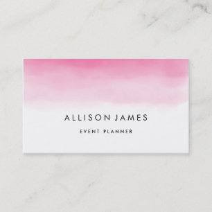 Pink Ombre Business Card