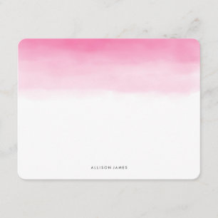 Pink Ombre Flat Note Cards