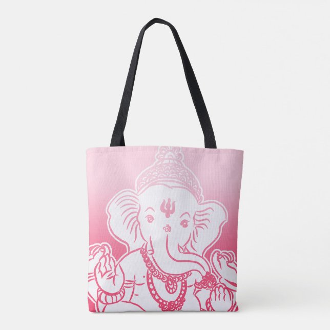 Pink Ombre Ganesh Bag / Tote (Back)
