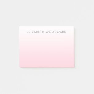 Pink Ombre Gradient Personalized Post-it Notes