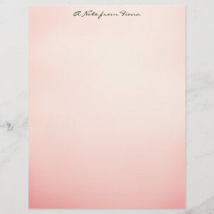 Pink Ombre Letterhead