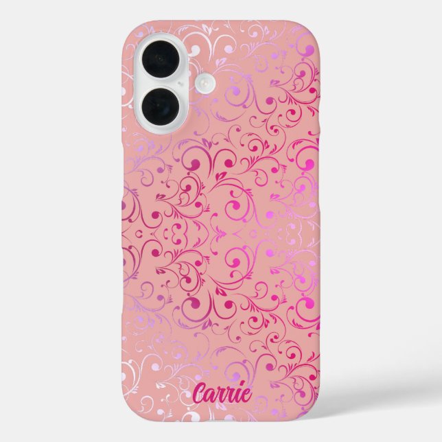 Pink Ombre Pattern  Case-Mate iPhone Case (Back)