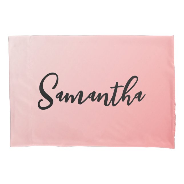 Pink Ombre Pillowcase (Front)