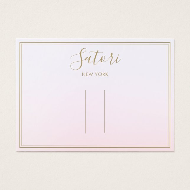 Pink Ombre Script Hair Clip Accessory Display (Front)