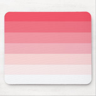 Pink Ombre Stripes Mouse Pad