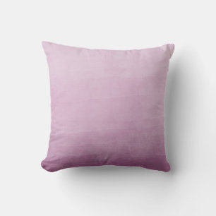 Pink Ombre Watercolor Throw Pillow