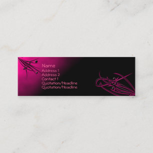Pink on Black Flourish Profile Card