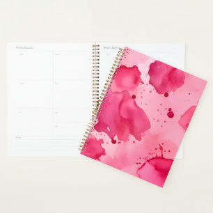 Pink on Pink Abstract Planner