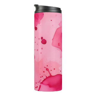 Pink on Pink Abstract Thermal Tumbler