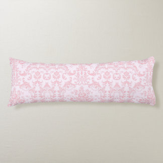 Pink on Pink Pattern Elegant Vintage Style Body Pillow