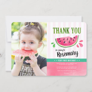 Pink One dans un melon anniversaire Photo carte de