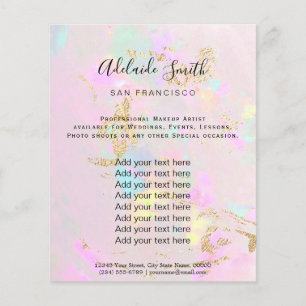 pink opal photo design flyer