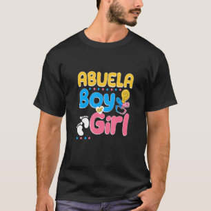 Pink or Blue Abuela Loves You Spanish Grandmother T-Shirt