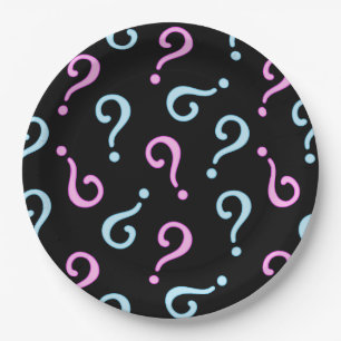 Pink or Blue Baby Reveal Paper Plate
