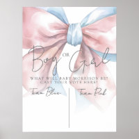 Pink Or Blue Bow Gender Reveal Party