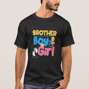 Pink or Blue Brother Loves You Best Brother Ever B T-Shirt