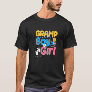 Pink or Blue Gramp Loves You Best Grandpa Ever Gra T-Shirt