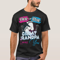 Pink or Blue Great Grandpa Loves You Pregnancy