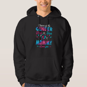 Pink Or Blue Mommy Loves You Gender Reveal Cute Hoodie
