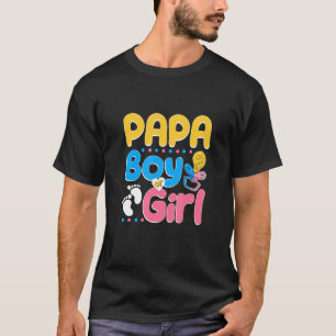 Pink or Blue Papa Loves You Best Dad Ever Fatherho T-Shirt