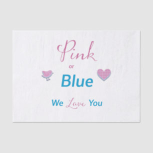 Pink or Blue Tissue Paper