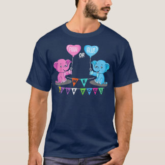 Pink Or Blue We Love You Gender Baby Reveal Gifts  T-Shirt