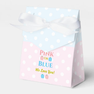 Pink Or Blue, We Love You! Gender Reveal Favor Box