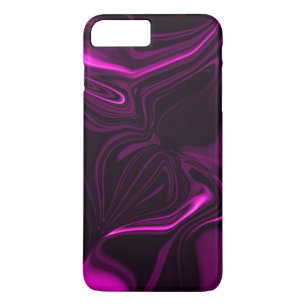 Pink or purple curves on dark purple background Case-Mate iPhone case