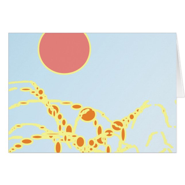 pink & orange 1276 abstract art (Front Horizontal)