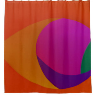 Pink, orange, and purple abstract art